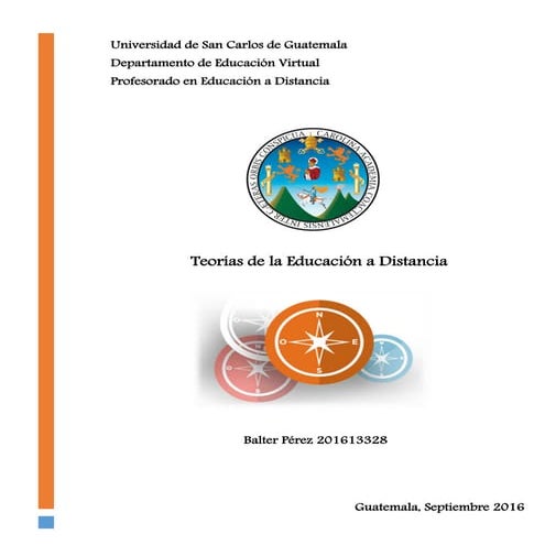 Teorías de la Educación a Distancia