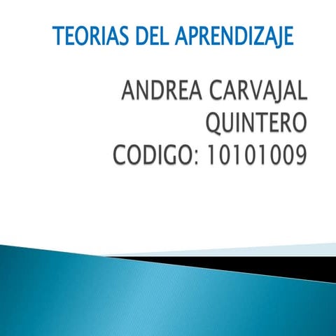 Teorias del aprendizaje