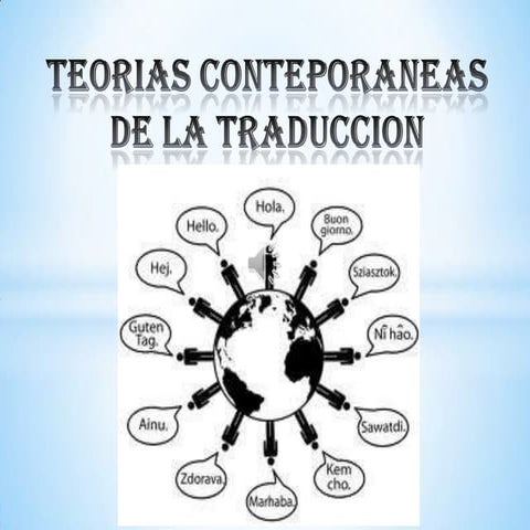 Teorias de la traduccion