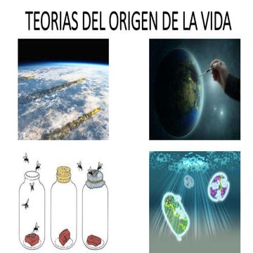 Teorias del origen de la vida | PPTX