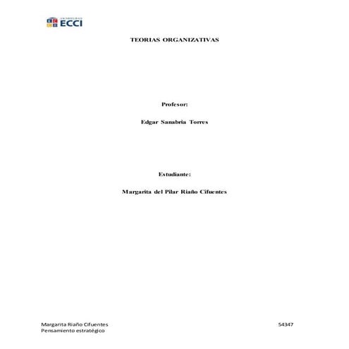 Teorias organizativas 1