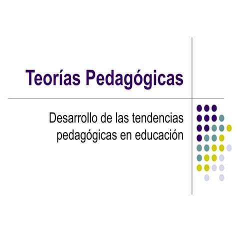 Teorias pedagogicas