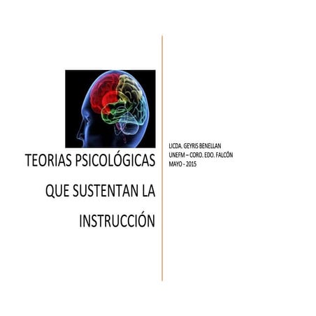 Teorías que sustentan la Instrucción
