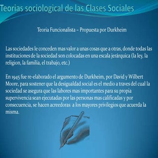 Teorias sociologicas de las clases ...
