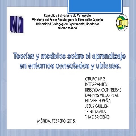 Teorias y modelos sobre el aprendizajeTeorías y modelos sobre el aprendizaje ...