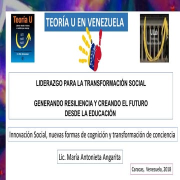 Teoria ""U"" en Venezuela. Liderazgo Innovación y Cambio desde el Futuro Emer...