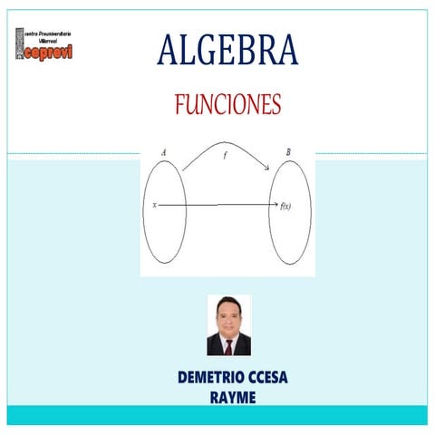 Teoria y problemas de funciones    algebra ccesa