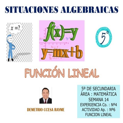 Teoria y problemas de funcion  lineal  fl54 ccesa007