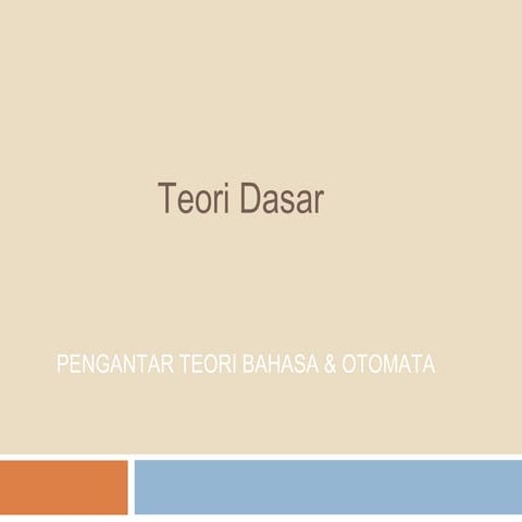Teori bahasa otomata pertemuan 2