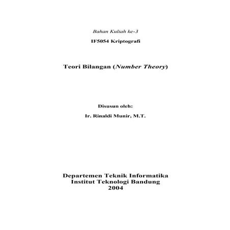 Teori bilangan