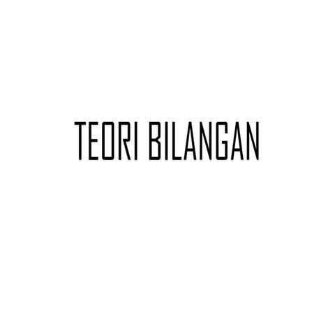 Materi TEORI BILANGAN (matematika Olimpiade).pptx