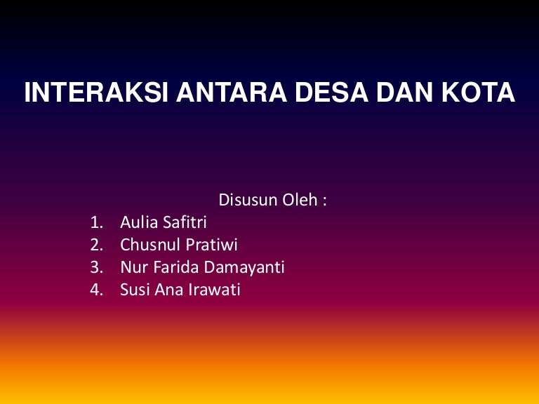 Geografi Teori Interaksi