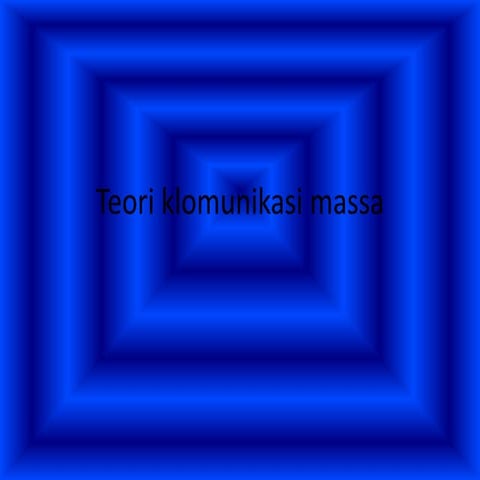 Teori komunikasi massa