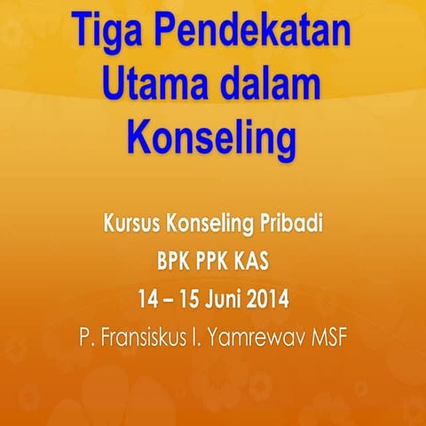 Teori Konseling PPK