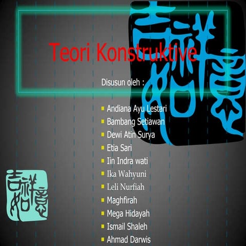 Teori konstruktive