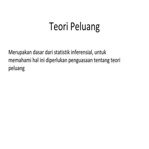Teori peluang pertemuan 3