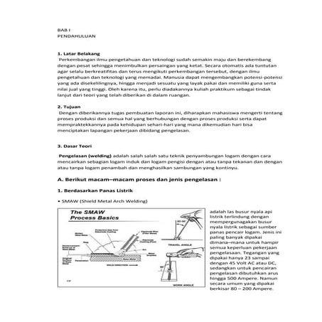 Teori pengelasan dan fabrikasi