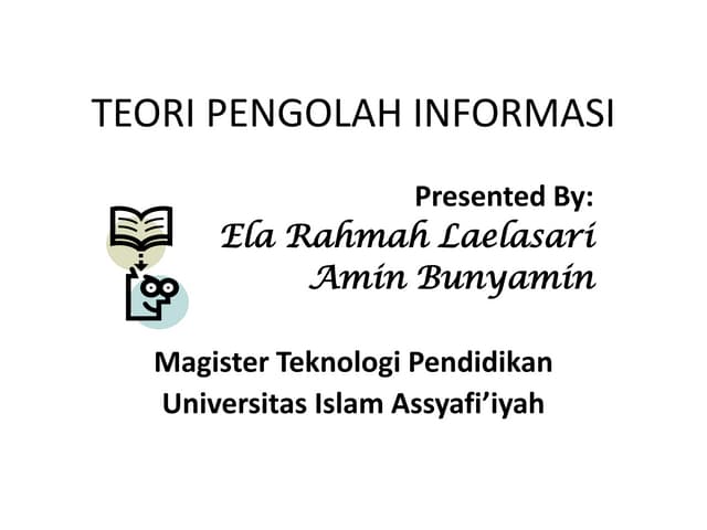 Teori pengolah informasi