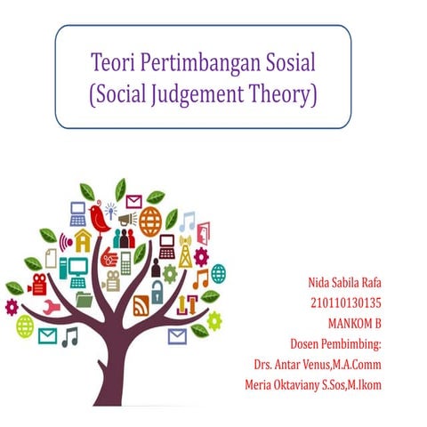 Teori pertimbangan sosial (social judgement theory)