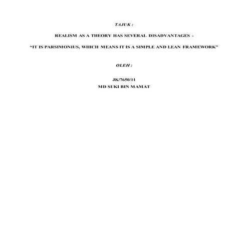 Teori realisme bahasa