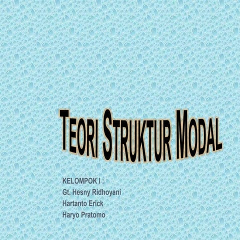 Teori struktur modal