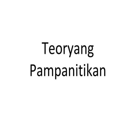 Teoryang pampanitikan