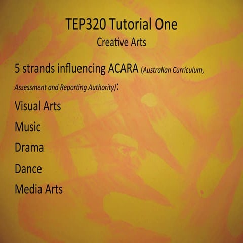 Tep320 visual arts tutorial one power point pdf
