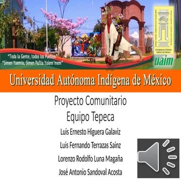 Comunidad Tepeca - Proyecto Final UAIM-Los Mochis