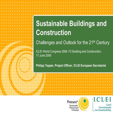 Sustainable Buildings and Construction