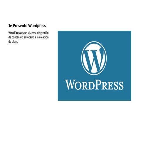 Te presento wordpress