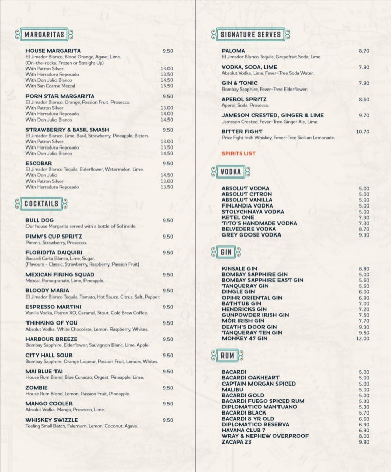 Tequila jacks drinks_menu