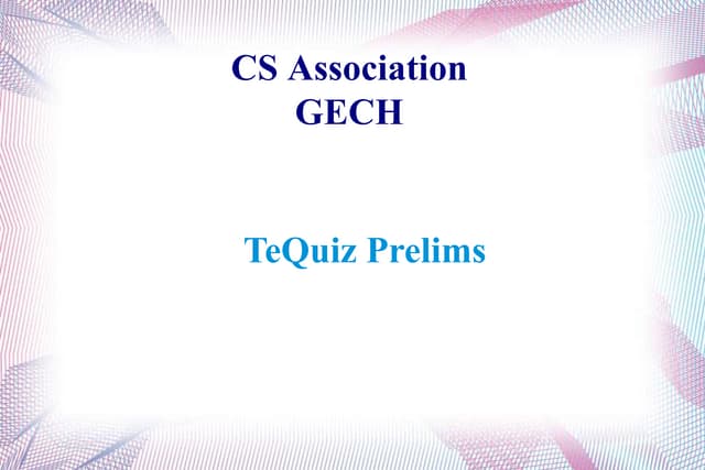 TeQuiz - a Tech Quiz