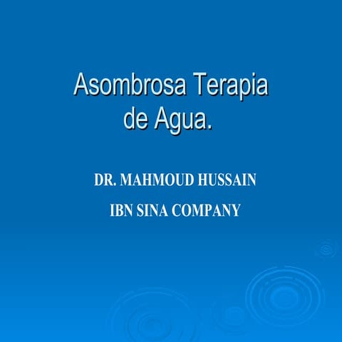 Terapia De Agua