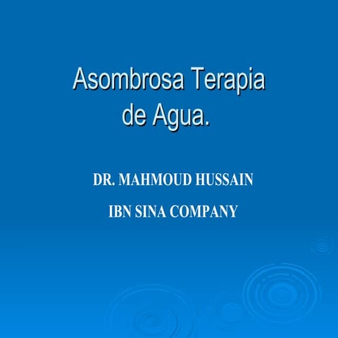 Terapia del Agua