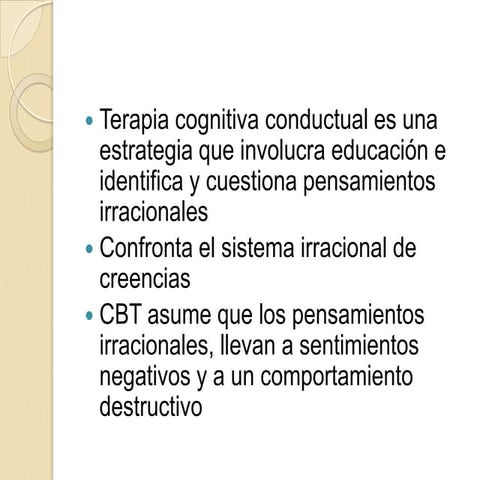 Terapia cognitiva conductual