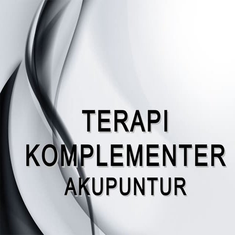 Terapi akupuntur