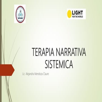 Terapia narrativa sistemica
