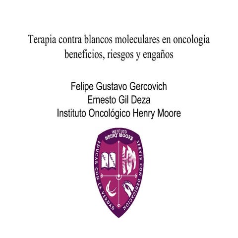 Terapias contra blancos moleculares academia de farmacia