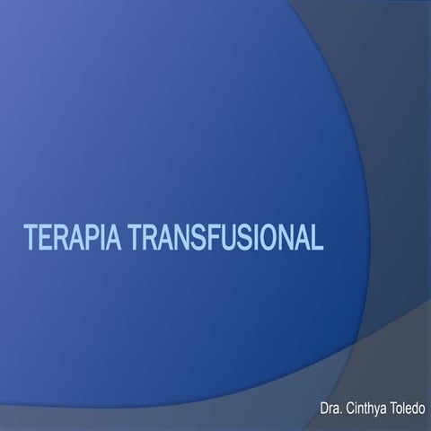 Terapia Transfusional en pediatría .pptx