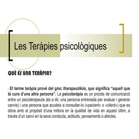 Terapies Psicològiques