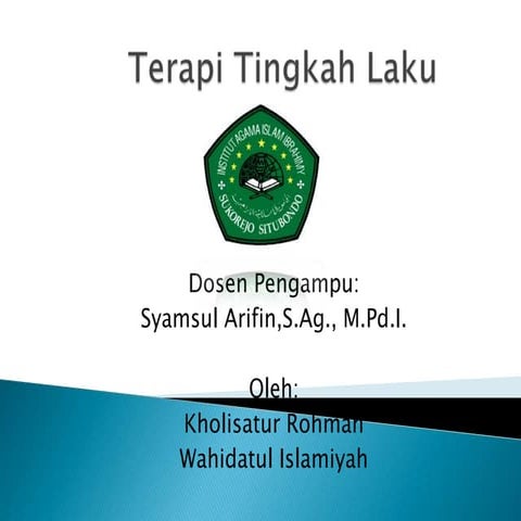 Terapi behavioral | PPTX