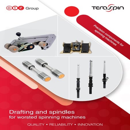 Drafting and spindles for worsted spinning machines