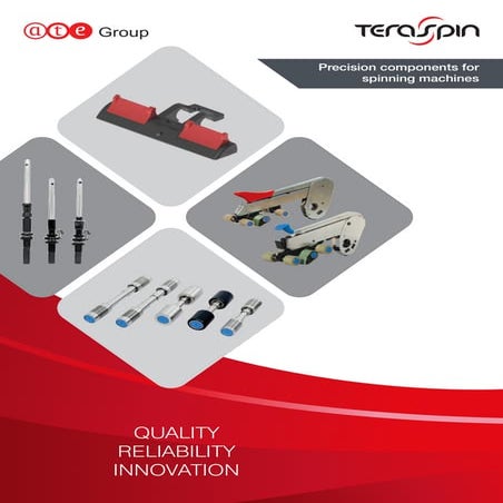 Precision components for spinning machines
