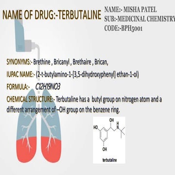 TERBUTALINE MEDICINAL CHEMISTRY.pptx