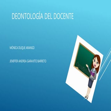 Tercera entrega de proyecto deontología docente