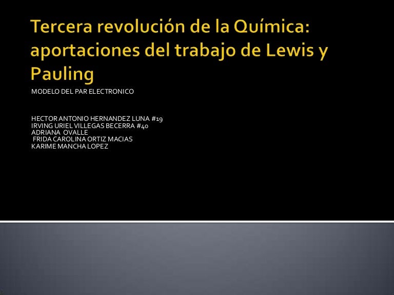 Tercera revolución de la química