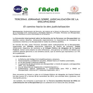 Terceras jornadas sobre judicializa...