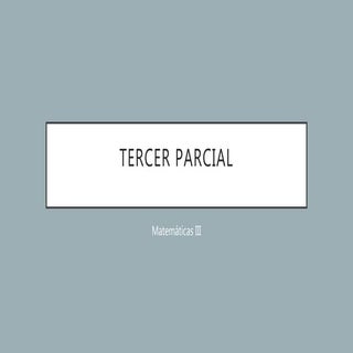 Tercer parcial