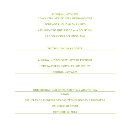 Tercer punto de herramientas netvibes