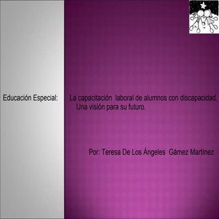 La capacitación  laboral de alumnos...